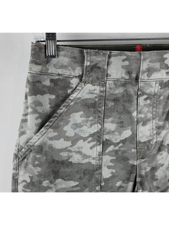 Spanx Pants Womens Large Gray Camo Stretch Twill Ankle Cargo (30x27) 20311Q NWT - Picture 3 of 12